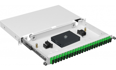 Sliding Fiber optics enclosure PS 19" 1U SC 24 Duplex