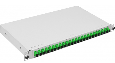 Sliding Fiber optics enclosure PS 19" 1U SC 24 Simplex