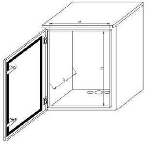 Mast mounting electrical cabinet SE-40-33-23