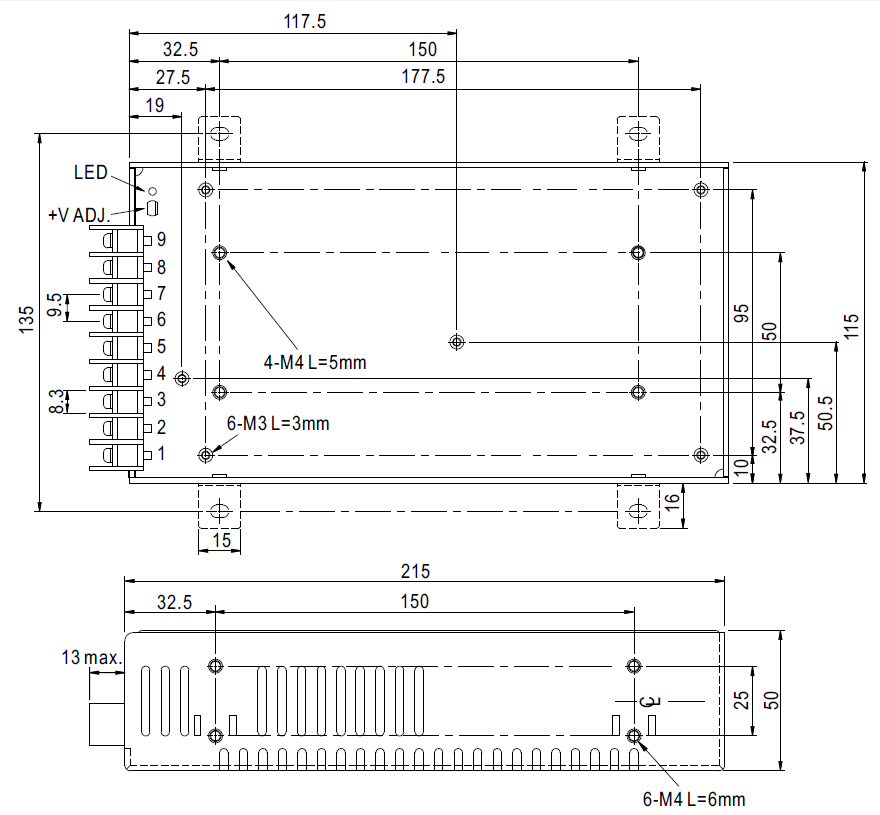 Wymiary MW-SD200B-48