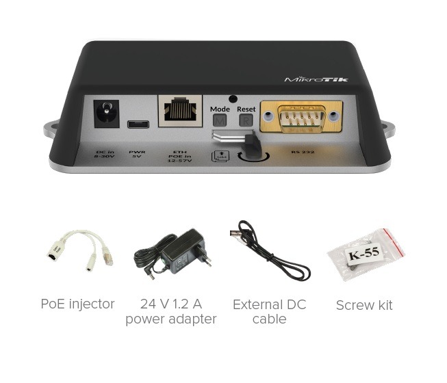 LtAP mini 4G kit (RTB-RB912R-2ND-LTM_R11E-4G) Mikrotik Routerboard