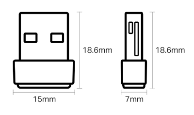 TP-Link Archer T2U Nano dwupasmowa, bezprzewodowa karta sieciowa USB AC600