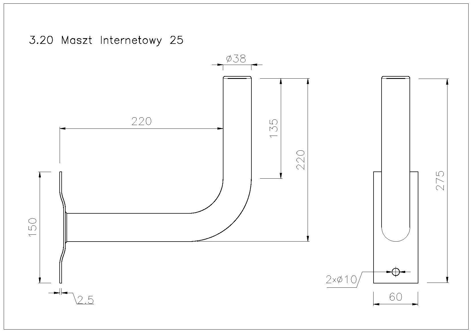 Antenna bracket I25