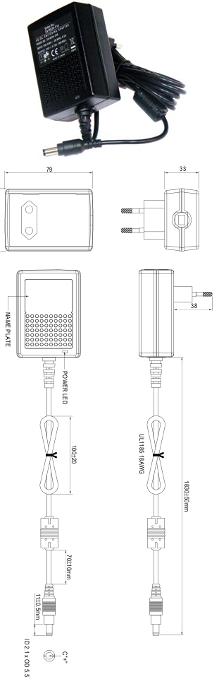 Power Supply 24V 18W