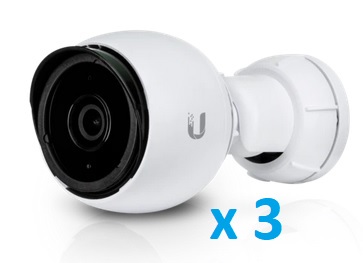 Ubiquiti UniFi Video Camera G4 3-pack (UVC-G4-BULLET-3)