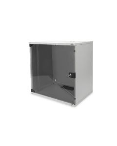 Digitus:: Wall Mounting Cabinet 19" 12U/400m, glass door, flat package