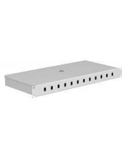 Mantar :: Fiber optic patch panel Rack 19" 1U SC 12 Simplex