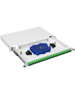 Mantar - Sliding Fiber optics enclosure PS 19" 1U SC 24 Simplex