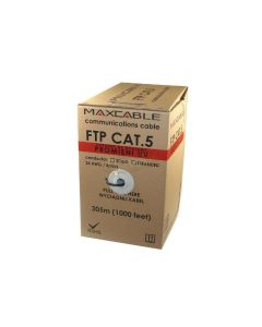 Maxcable :: Kabel FTP5 drut CCA UV czarny 305m