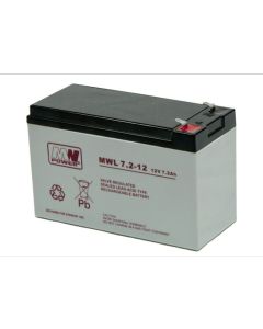 Battery AGM MWL 7,2-12L 12V 7Ah Long Life (battery life 10-12 lat)