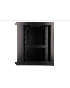 Extralink 9U 600x4500 wall-mounted rack cabinet, black