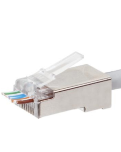 Getfort Connector RJ45 UTP Cat5e Passthrough shielded 8P8C (100 pieces)