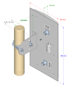 Interline Panel 19/5.0-5.9GHz / MIMO HV