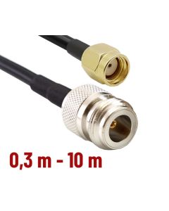 CNT 240 Assembled Antenna Cable with N-female – RP SMA-male