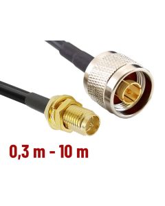 CNT 240 Assembled Antenna Cable with N-male – RP SMA-female