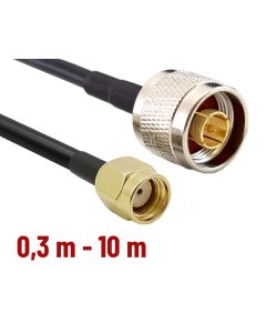 CNT 240 Assembled Antenna Cable with N-male – RP SMA-male