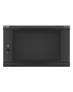 Lanberg :: Rack Cabinet 19” Wall-Mount 6U/600X450 (flat-pack) V2 Black Glass door