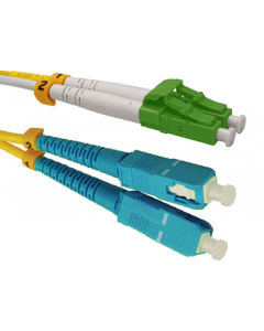 Fiber Optic Patchcord LC/APC-SC/UPC, Single Mode 652D, Duplex