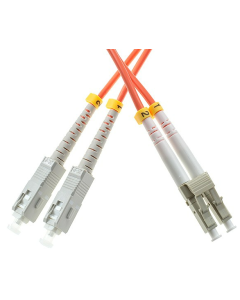 Fiber Optic Patchcord LC/UPC-SC/UPC, Multimode OM1 62.5/125, DUPLEX