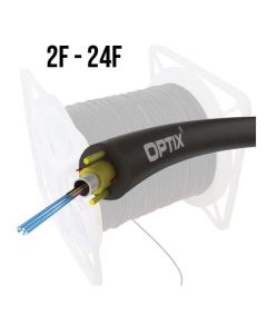 OPTIX cable Aramid Z-XOTKtcdD 2x9/125 ITU-T G.652D 1.2kN (SPAN 80m) 4km REEL