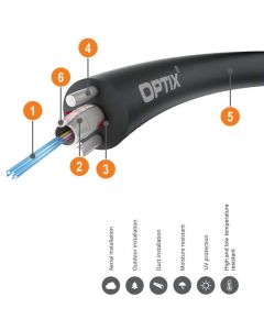 OPTIX FRP Z-XOTKtcd ITU-T G.652D 1.2kN (SPAN 35m