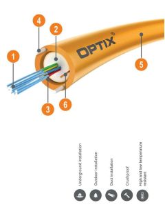 OPTIX DAC Z-XOTKtcd ITU-T G.652D 1.2kN