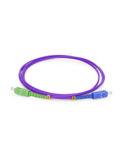 Fiber Optic Patchcord SC/APC-SC/UPC, Single Mode 657B3, Simplex