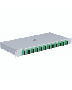 Mantar :: Fiber optic patch panel Rack 19" 1U SC 12 Duplex