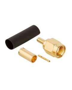 Connector RSMA female crimp for RSC141, gold-plated