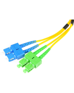 Fiber Optic Patchcord SC/APC-SC/UPC, Single Mode 652D, Duplex