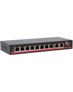 SWITCH POE GETFORT 8FE X POE + 2GE UPLINK 120W POE+