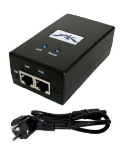 Ubiquiti (POE-24-24W-G) PoE 24VDC 1A, for Carrier Instalations (earth grounding/ESD protection) GigaBit