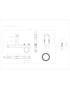 Chimney bracket for masts