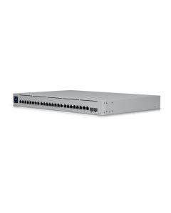 Ubiquiti (USW-EnterpriseXG-24) UniFi Layer 3 switch with (24) 10GbE RJ45 ports and (2) 25G SFP28 ports