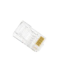 RJ45 connector for solid wire UTP cable, cat. 6 - 100 pcs