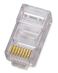 RJ45 connector for solid wire UTP cable