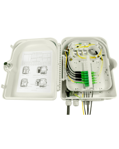 Mufa światłowodowa Tracom FTTX MDU E24 v2 (2xPG) + Patch panel