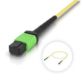 Ubiquiti OS2 MPO-12 APC Fiber Patch Cable 1m, 10-pack - Patchcord światłowodowy OS2 MPO-12 100G (UACC-OFC-SA-MPMP-1M-10)