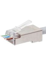 Getfort Connector RJ45 UTP Cat5e Passthrough shielded 8P8C (100 pieces)