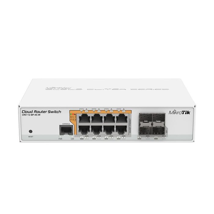 MikroTik CRS112-8P-4S-IN Managed Switch