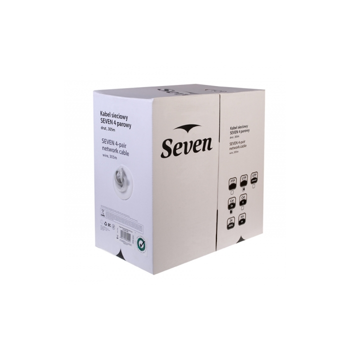 SEVEN :: Kabel sieciowy SEVEN UTP cat.5 Solid Outodoor/Gel 305m BOX