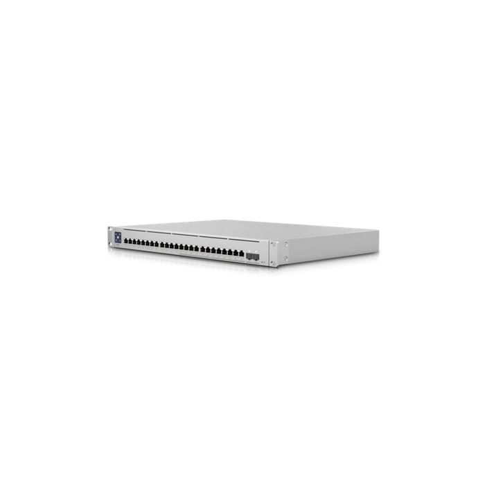 Ubiquiti (USW-Enterprise-24-PoE) UniFi Layer 3, PoE switch (12) 2.5GbE ports, (12) GbE ports, and (2) 10G SFP