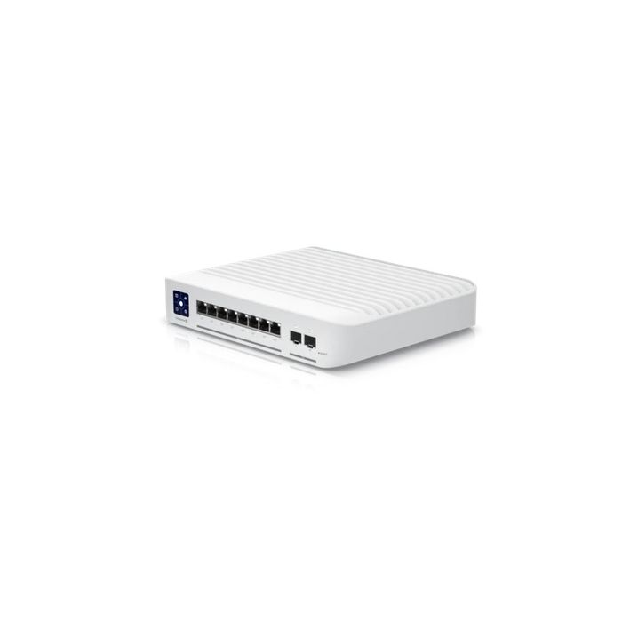 Ubiquiti (USW-Enterprise-8-PoE) UniFi Layer 3, PoE switch with (8) 2.5GbE, 802.3at PoE+ RJ45 ports and (2) 10G SFP+ ports