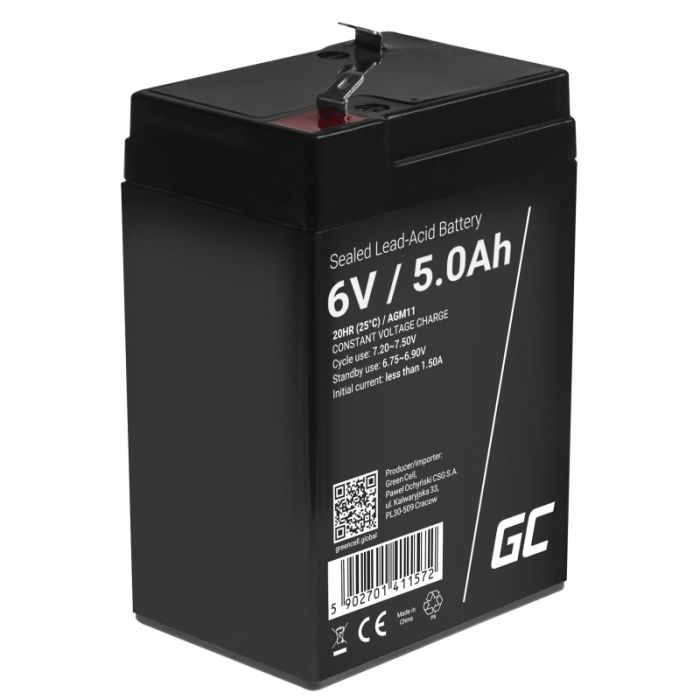 AGM Green Cell Battery 6V 5 Ah