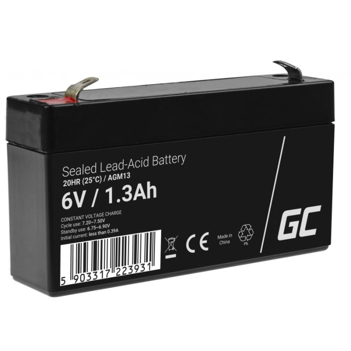 AGM Green Cell Battery 6V 1,3 Ah