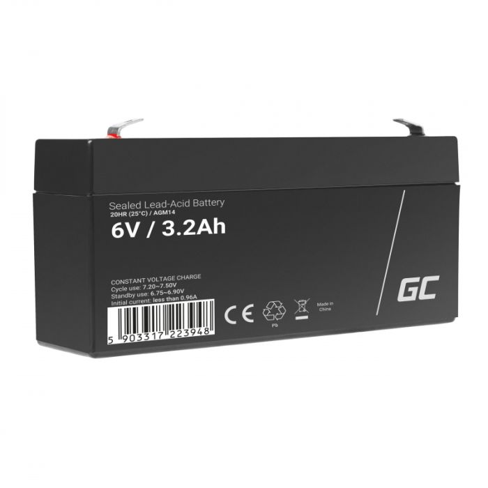 AGM Green Cell Battery 6V 3,2 Ah