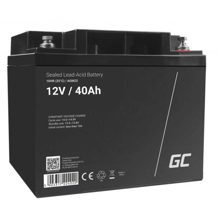 Green Cell :: Akumlator AGM22 12V 40AH