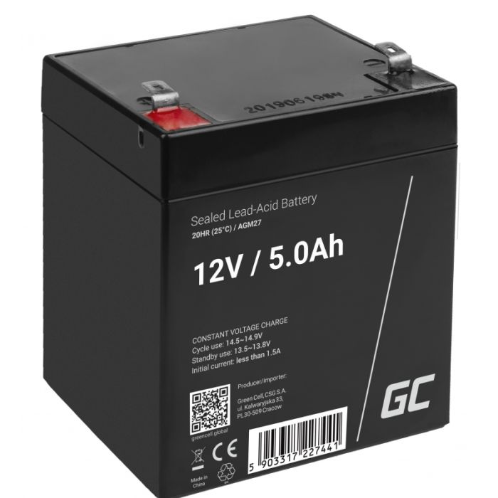 AGM Green Cell Battery 12V 5 Ah