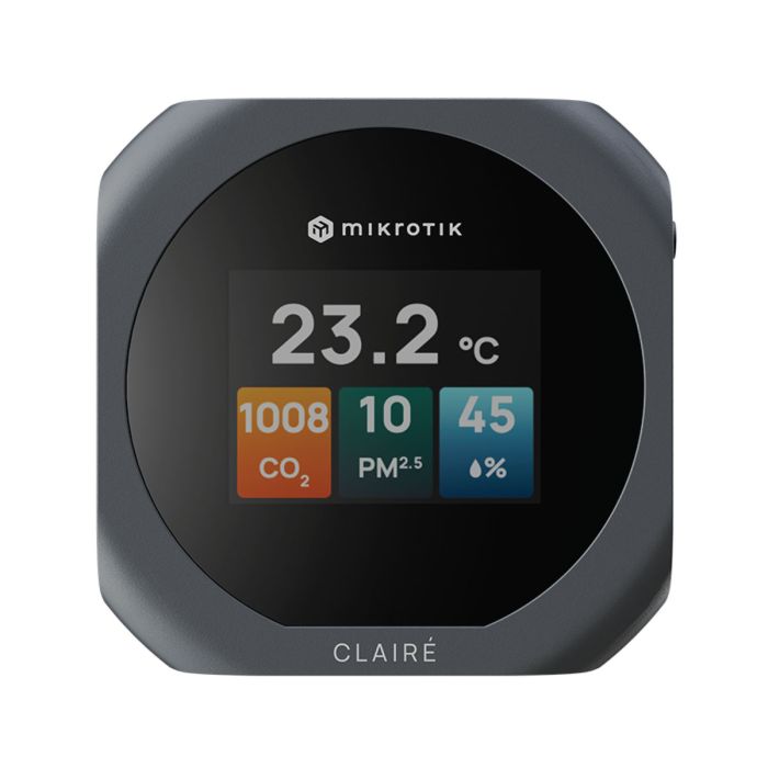 MikroTik CLAIRÉ - Grey Matter over Thread air quality sensor (IAQM-THC2PV-G)