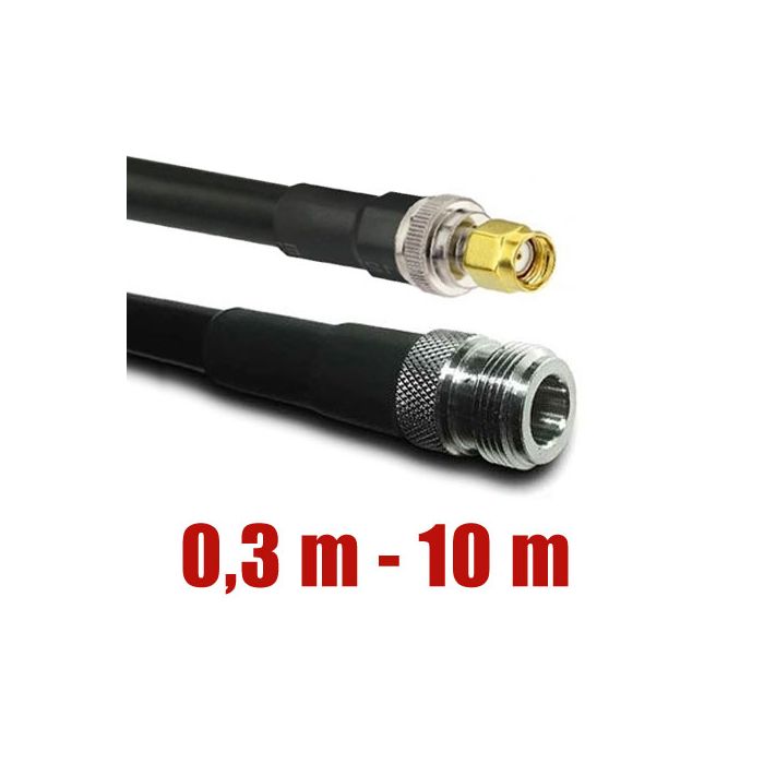 CNT 400 Assembled Antenna Cable with N-female – RP SMA-male